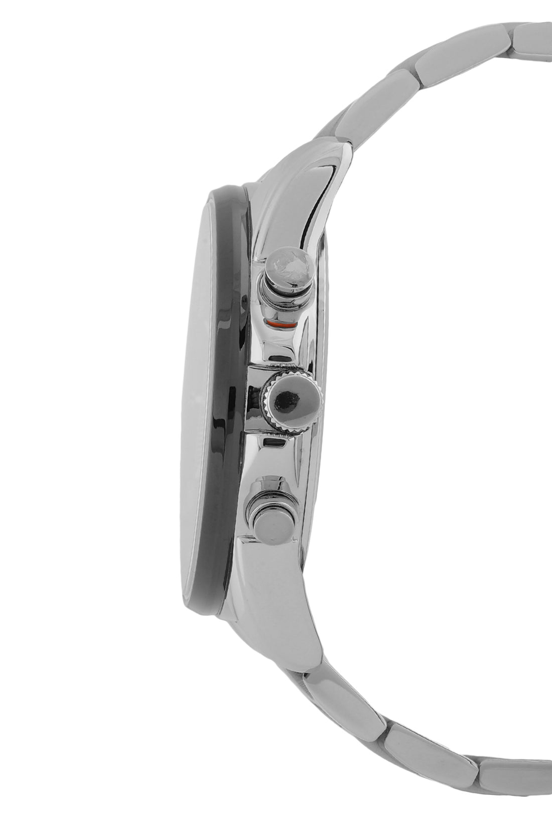 Grey Exclusive Men Watch with Metallic Strap