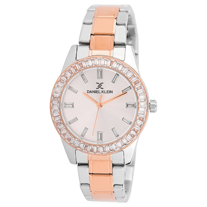 Daniel Klein Silver Dial Premium Women Analogue Watch