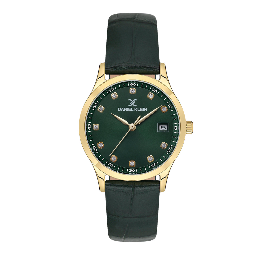 Daniel Klein Green Dial Premium Women Analogue Watch