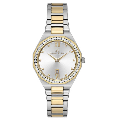 Daniel Klein Silver Dial Premium Women Analogue Watch