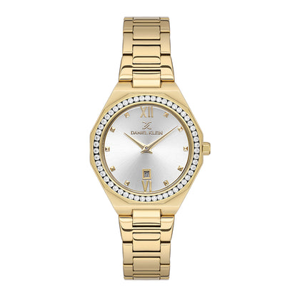 Daniel Klein Silver Dial Premium Women Analogue Watch