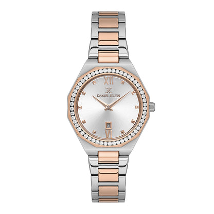 Daniel Klein Silver Dial Premium Women Analogue Watch