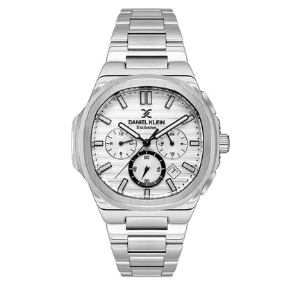 Daniel Klein Silver Dial Exclusive Men Analogue Watch