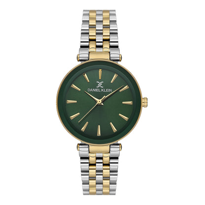 Daniel Klein Green Dial Premium Women Analogue Watch