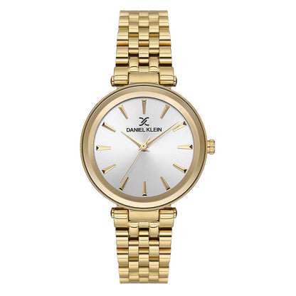 Daniel Klein Silver Dial Premium Women Analogue Watch