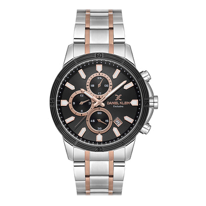 Daniel Klein Black Dial Exclusive Men Analogue Watch