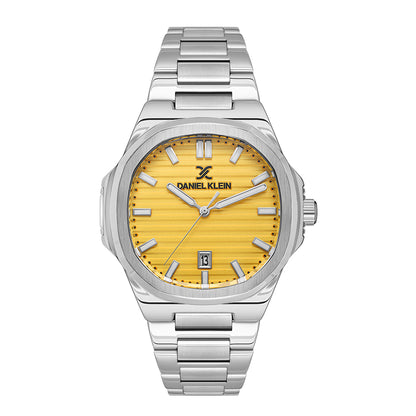 Daniel Klein Yellow Dial Premium Men Analogue Watch