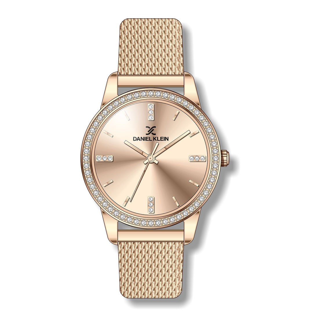 Daniel Klein Rose Gold Dial Premium Women Analogue Watch
