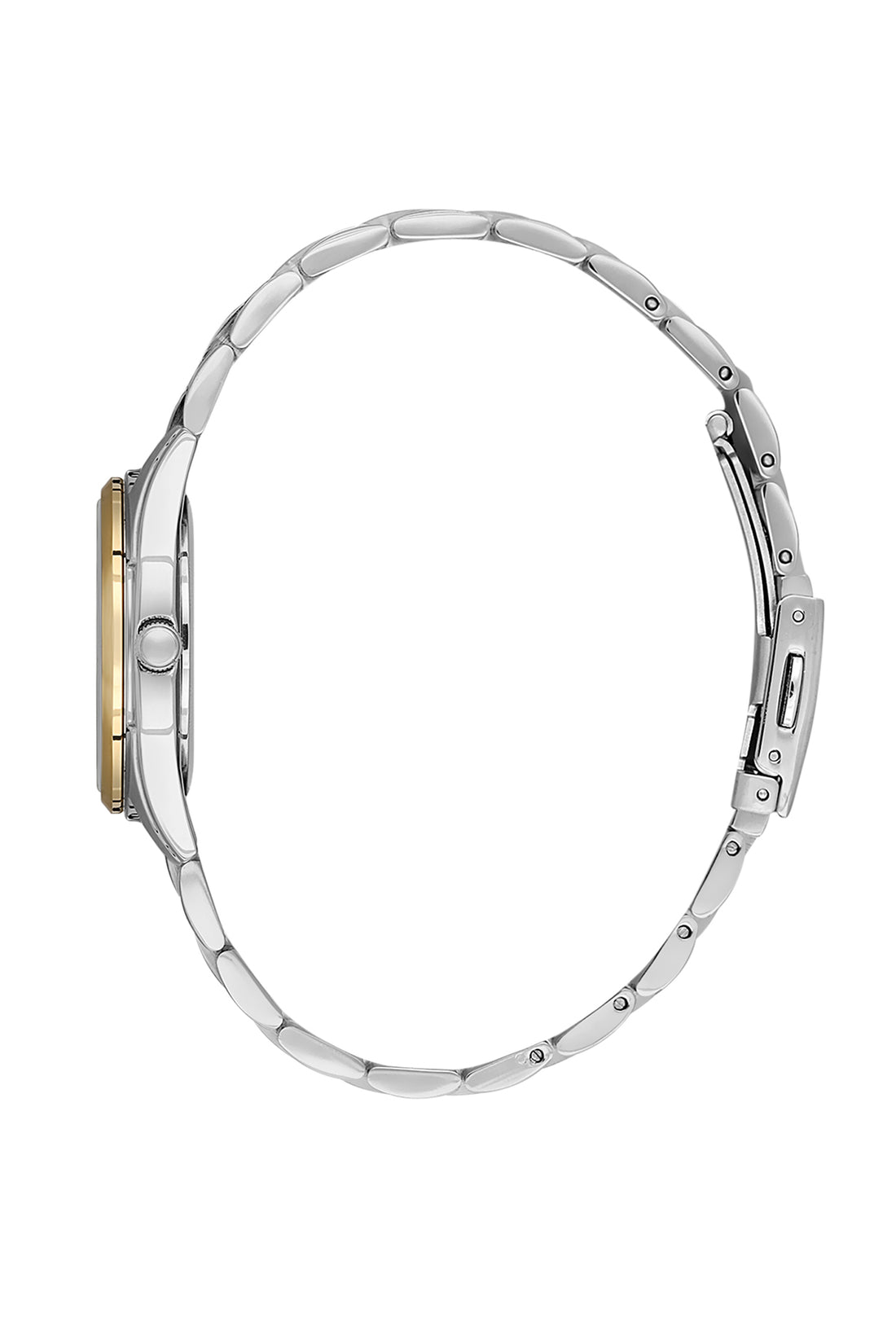 Silver Premium Women Watch with Metallic Strap