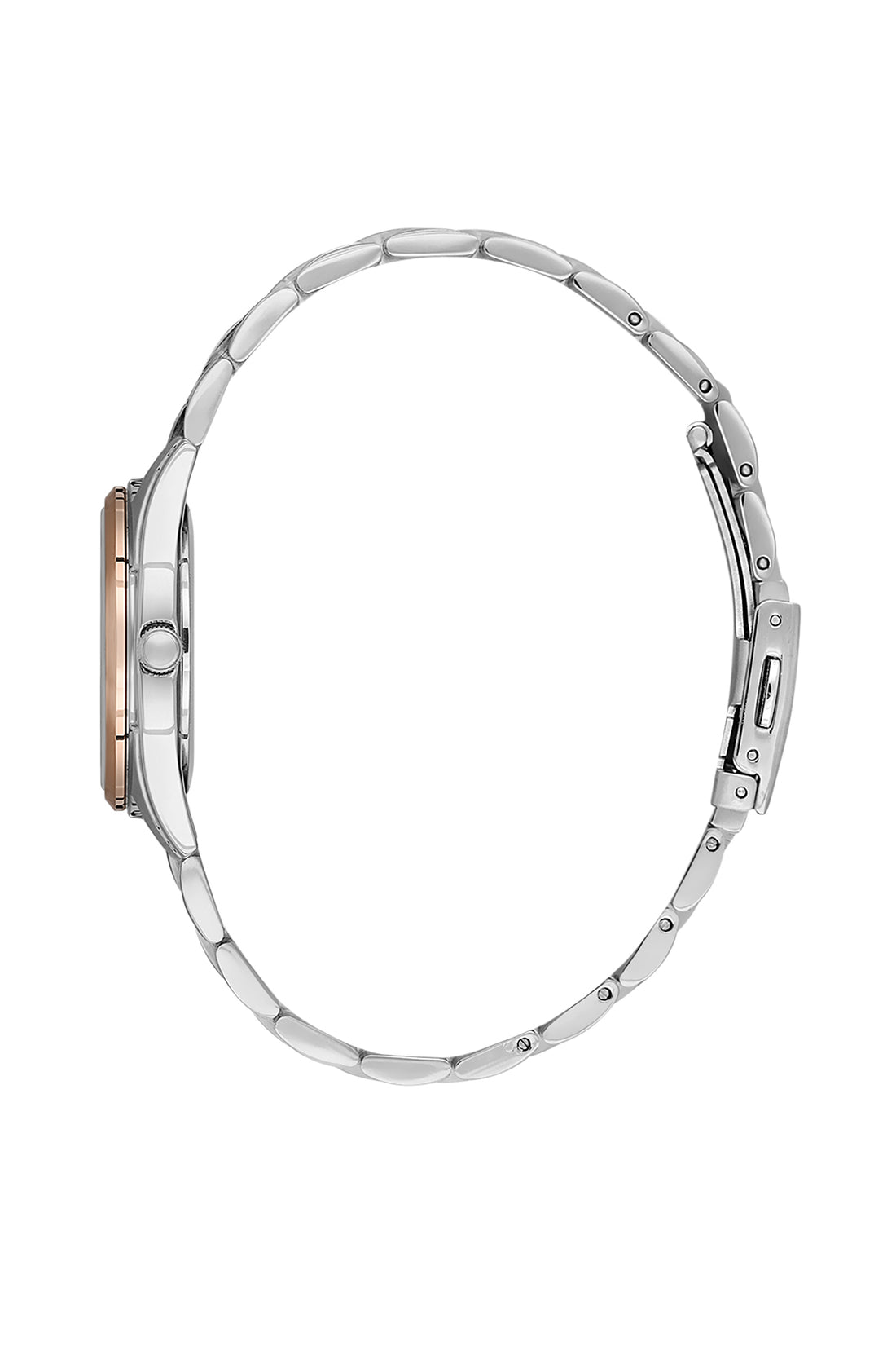 Silver Premium Women Watch with Metallic Strap
