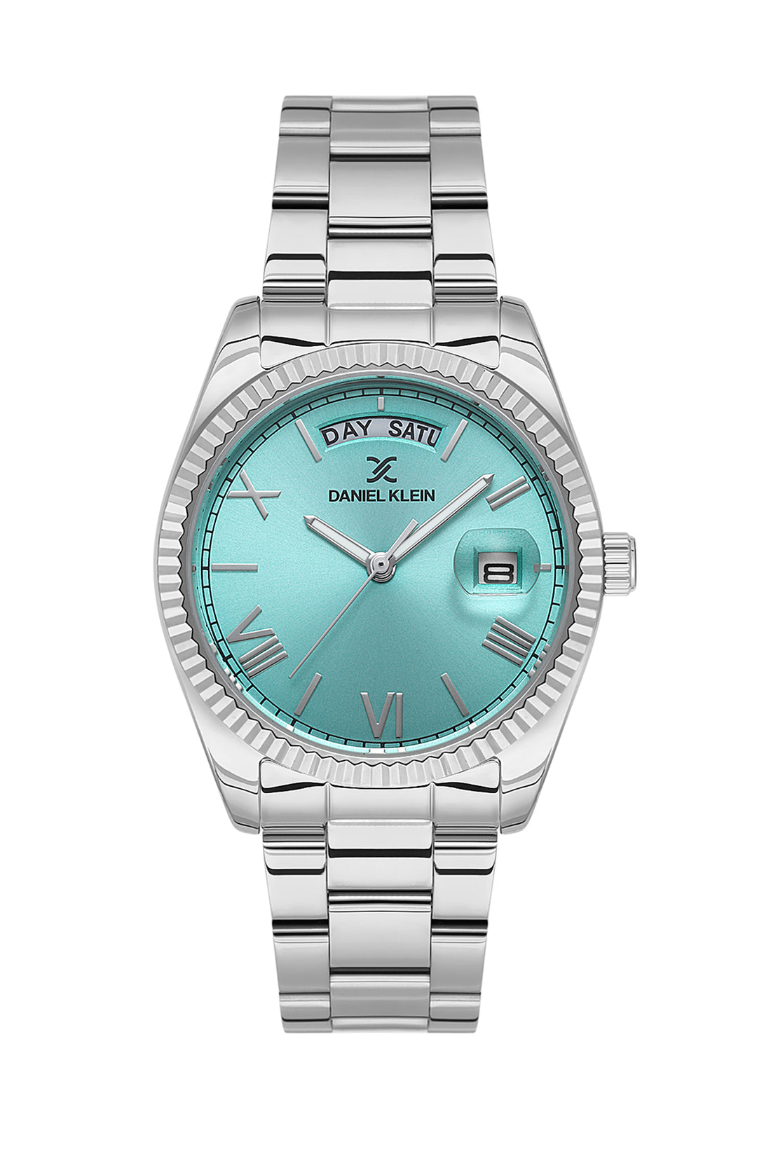 Green Premium Women Watch with Metallic Strap