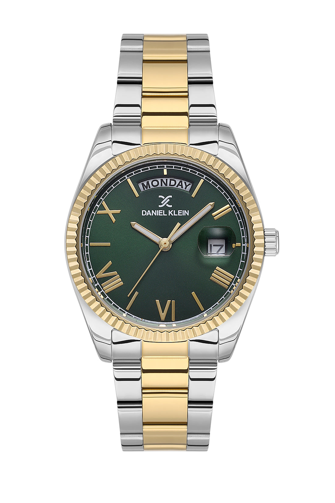 Green Premium Women Watch with Metallic Strap