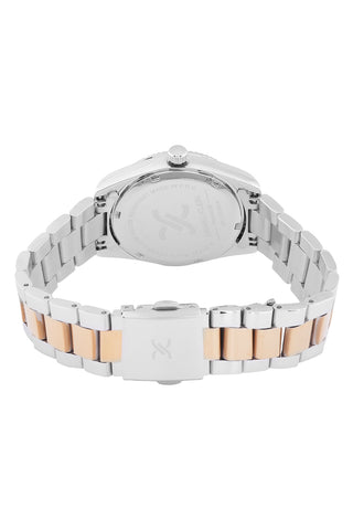 Silver Premium Women Watch with Metallic Strap