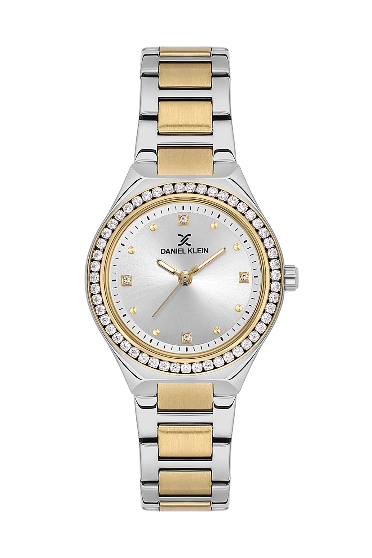 Silver Premium Women Watch with Metallic Strap