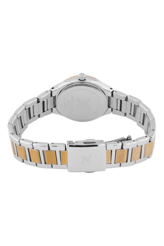 Silver Premium Women Watch with Metallic Strap