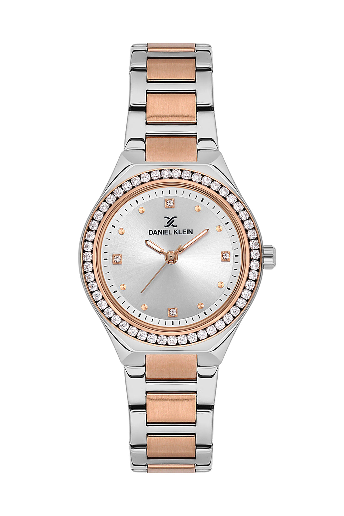 Grey Premium Women Watch with Metallic Strap