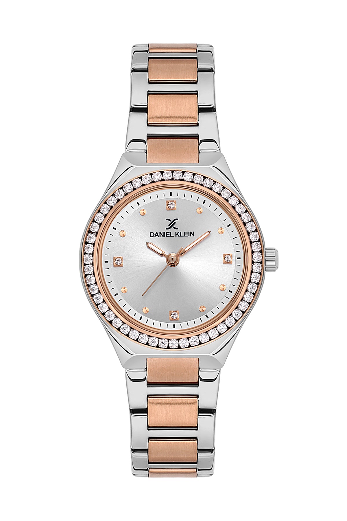 Grey Premium Women Watch with Metallic Strap