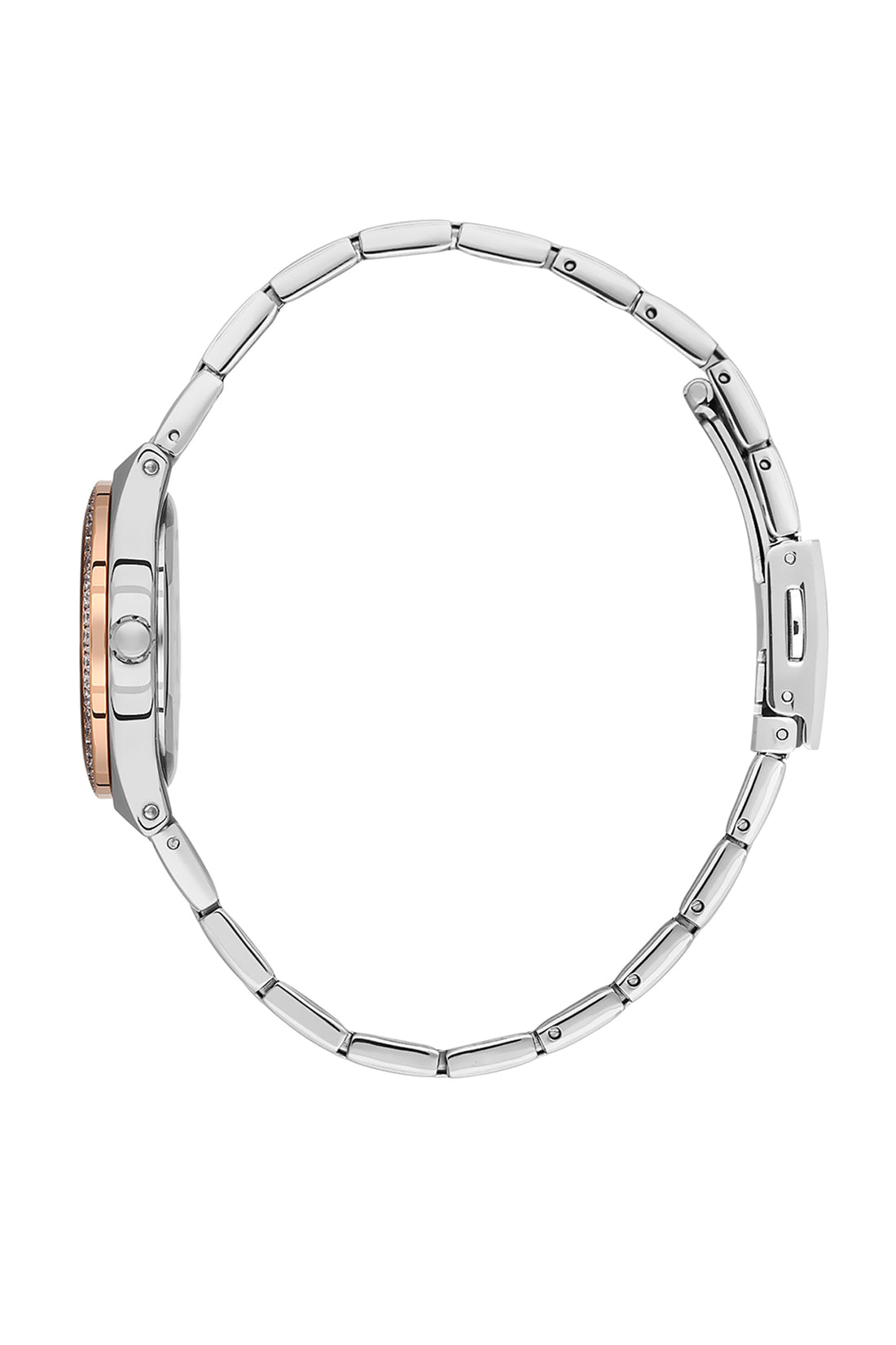 Grey Premium Women Watch with Metallic Strap