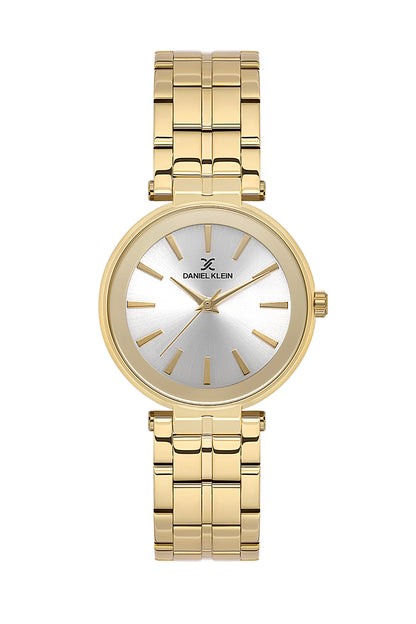 Silver Premium Women Watch with Metallic Strap
