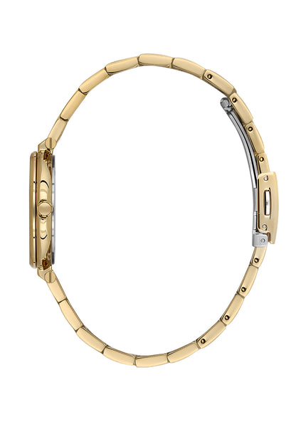 Silver Premium Women Watch with Metallic Strap