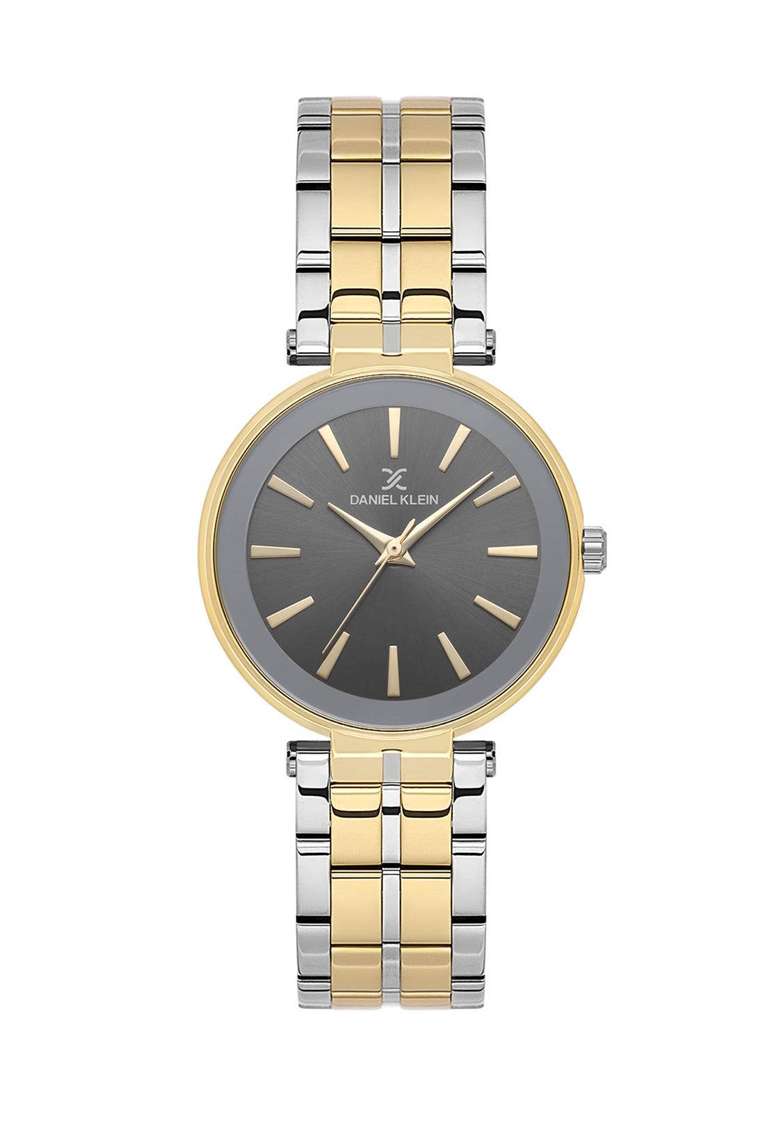 Grey Premium Women Watch with Metallic Strap