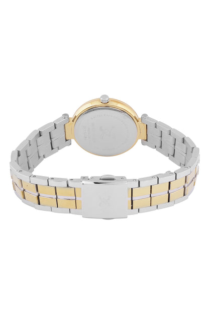 Grey Premium Women Watch with Metallic Strap