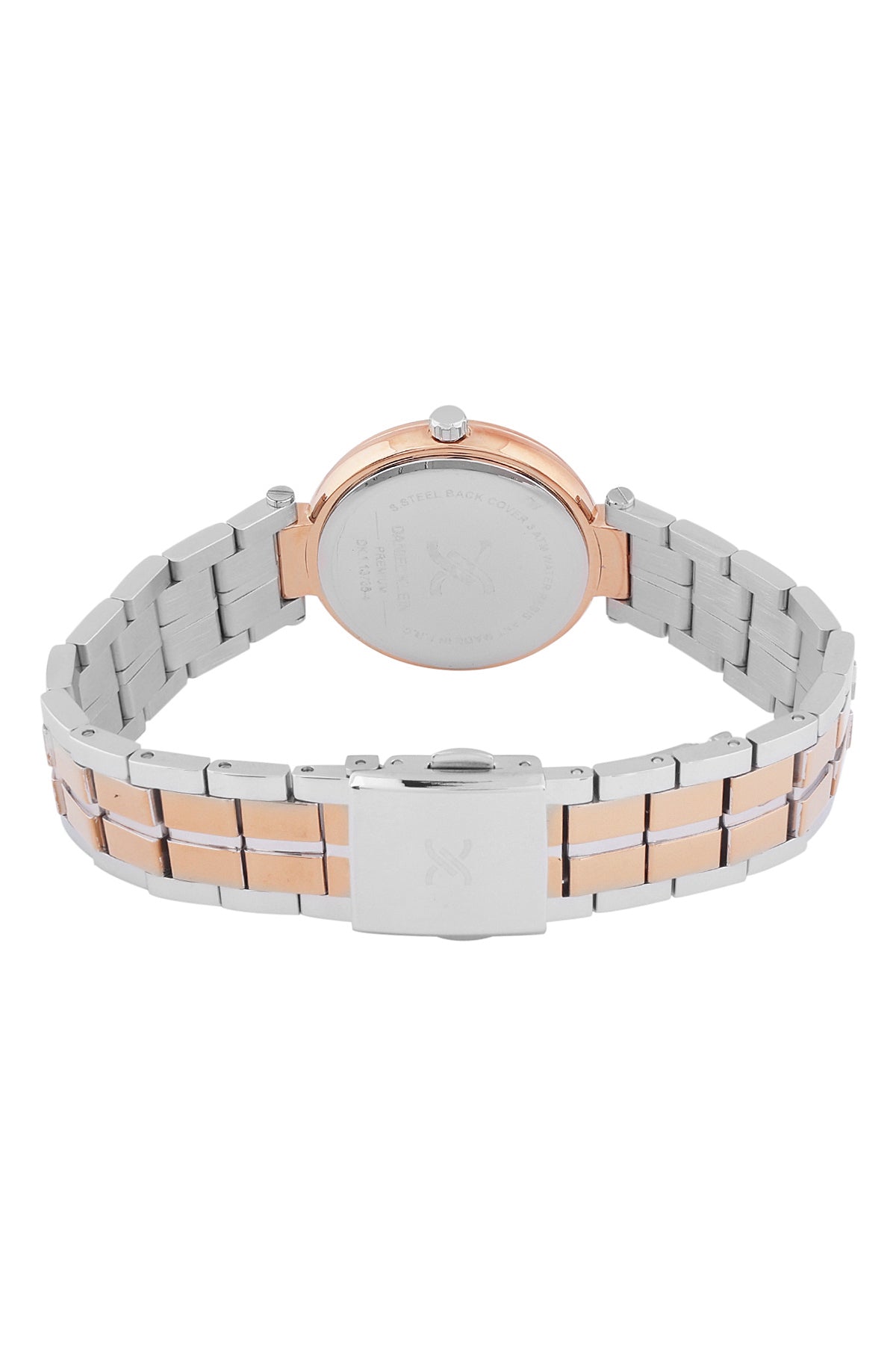 Grey Premium Women Watch with Metallic Strap
