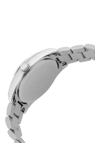 Silver Premium Women Watch with Metallic Strap