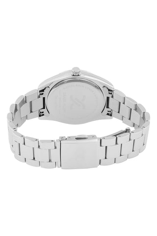 Silver Premium Women Watch with Metallic Strap