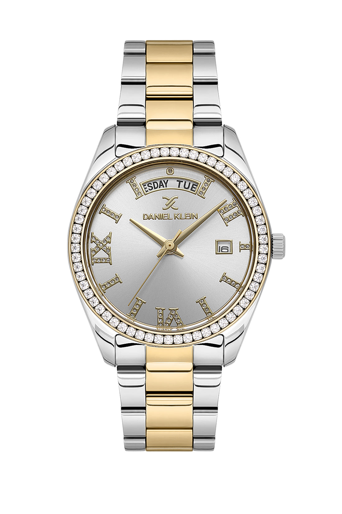 Silver Premium Women Watch with Metallic Strap