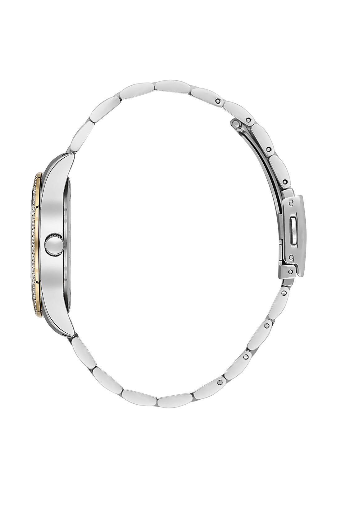 Silver Premium Women Watch with Metallic Strap