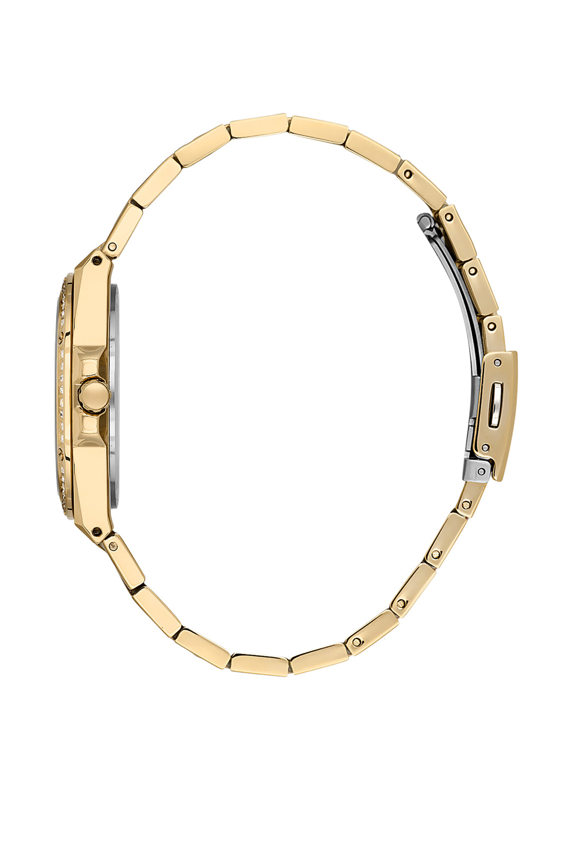 Black Exclusive Women Watch with Metallic Strap