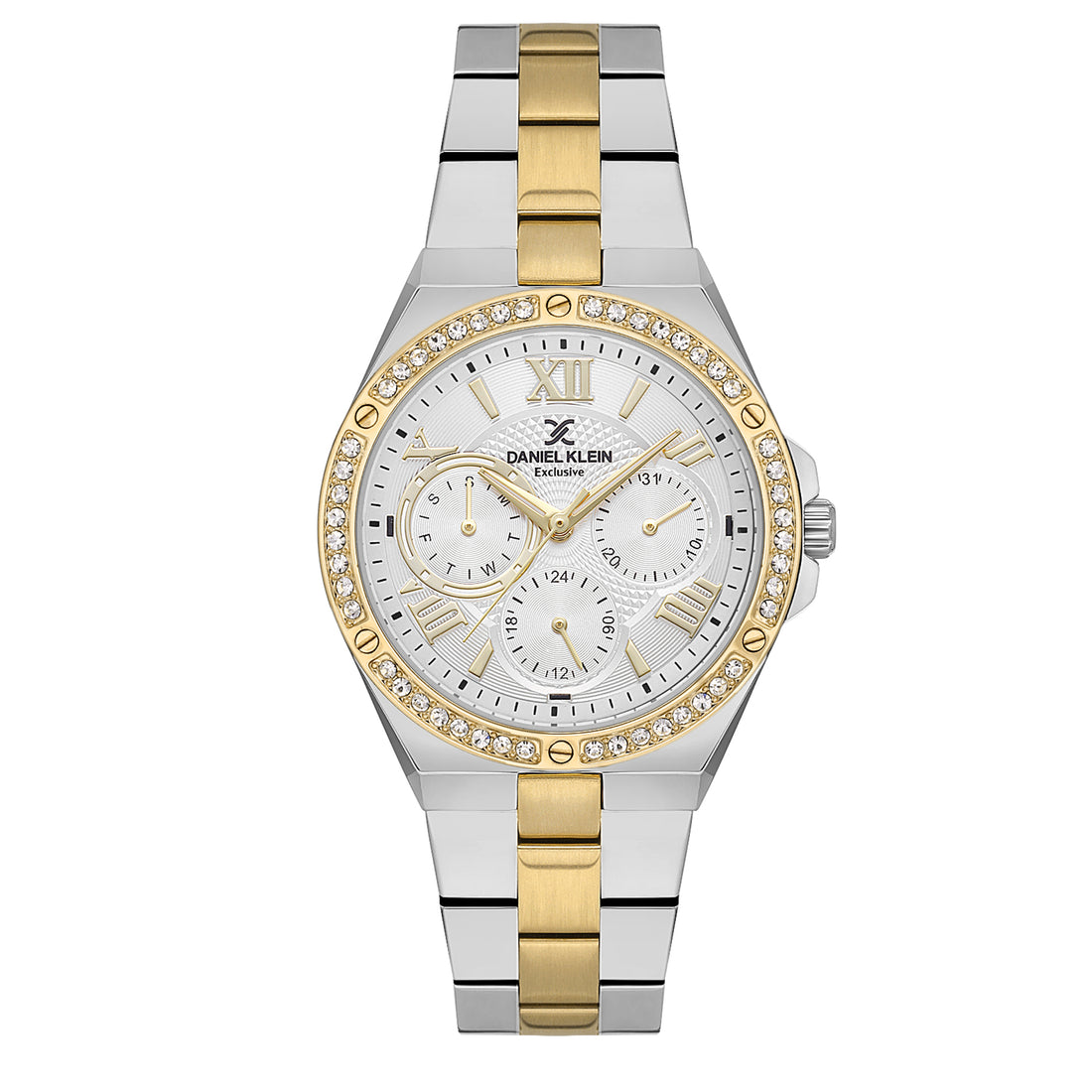 Silver Exclusive Women Watch with Metallic Strap