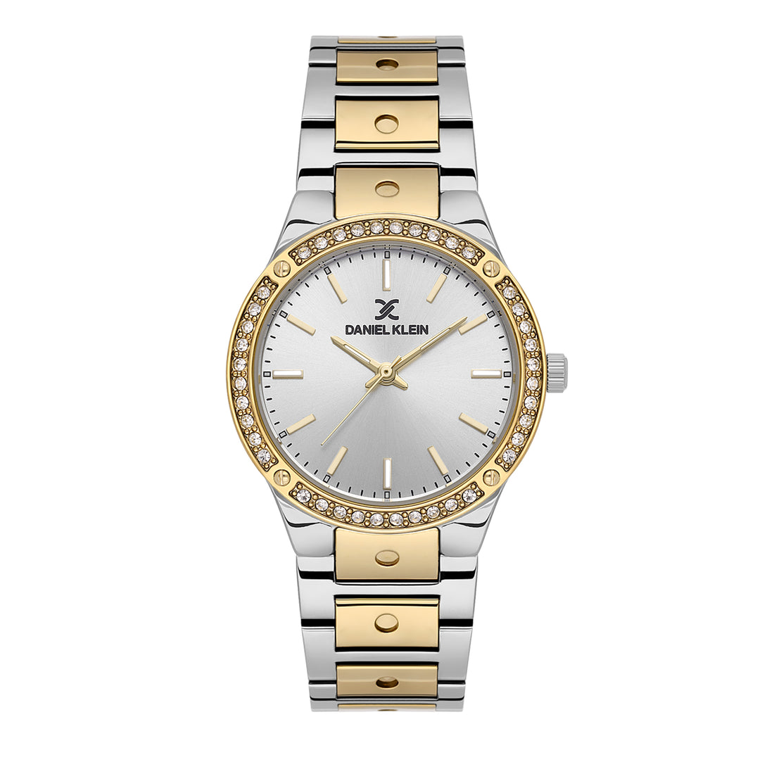 Silver Premium Women Watch with Metallic Strap
