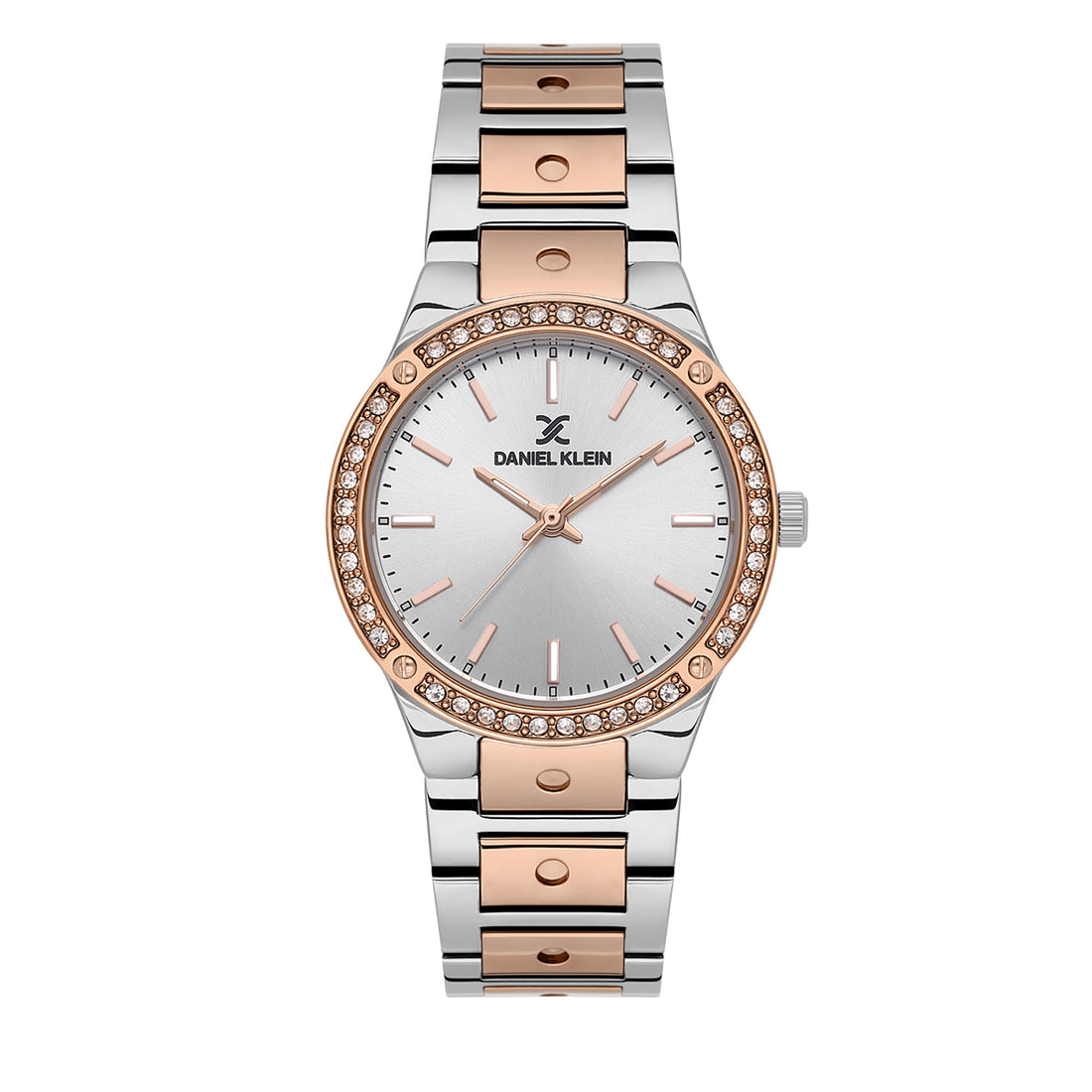 Silver Premium Women Watch with Metallic Strap