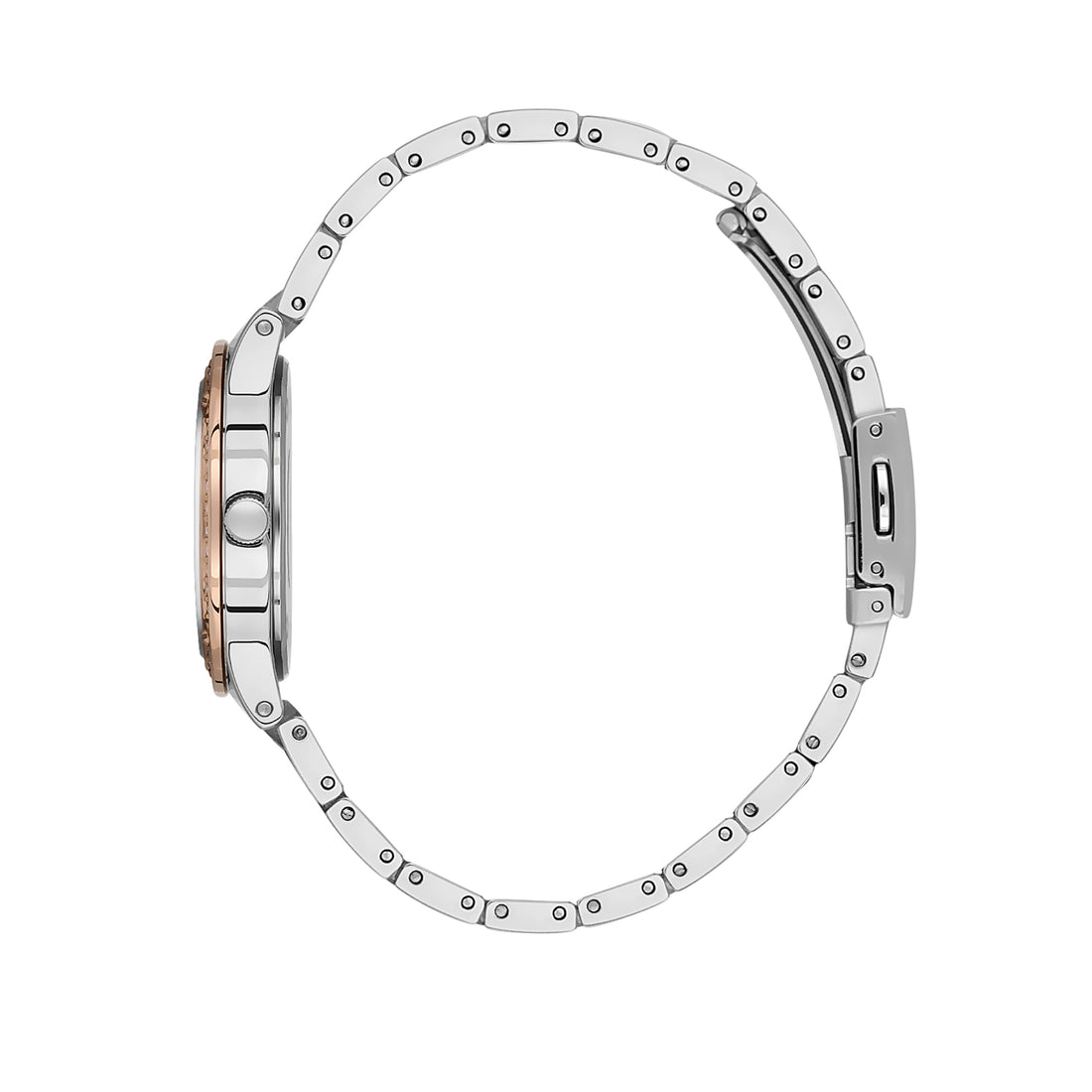 Silver Premium Women Watch with Metallic Strap