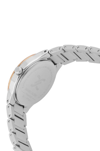 Silver Premium Women Watch with Metallic Strap