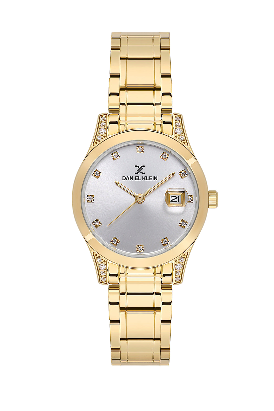 Silver Premium Women Watch with Metallic Strap