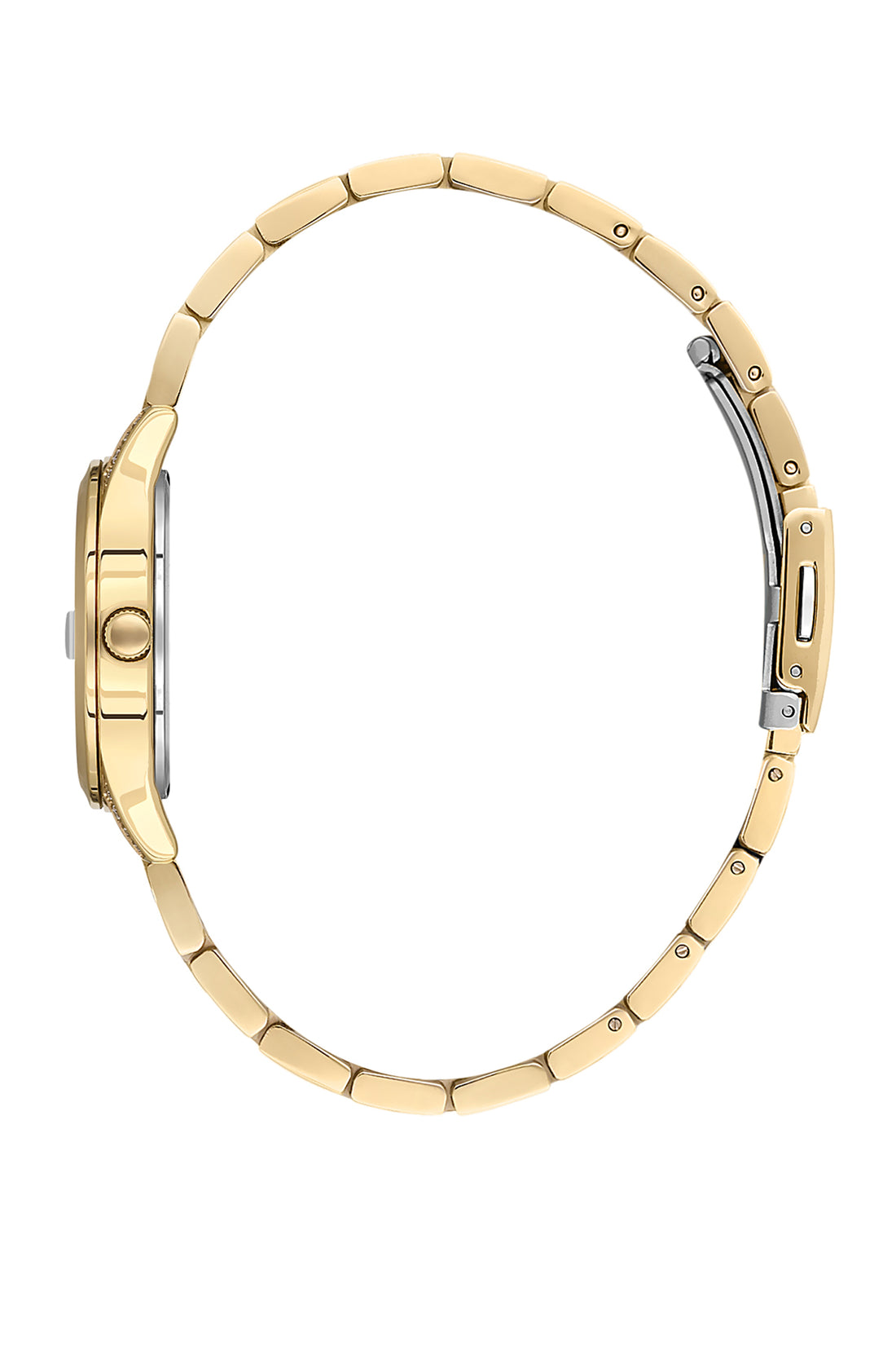 Black Premium Women Watch with Metallic Strap