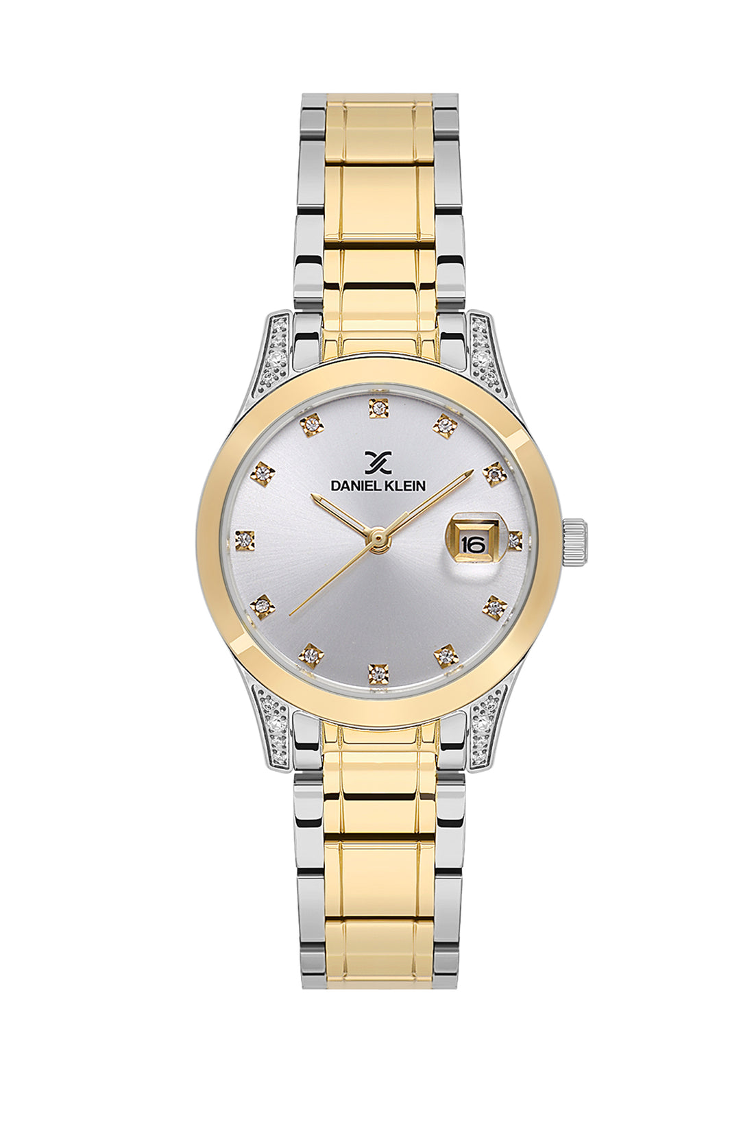 Silver Premium Women Watch with Metallic Strap