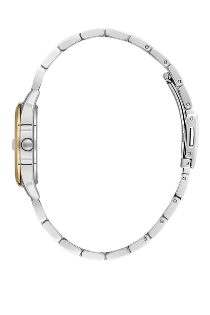 Silver Premium Women Watch with Metallic Strap