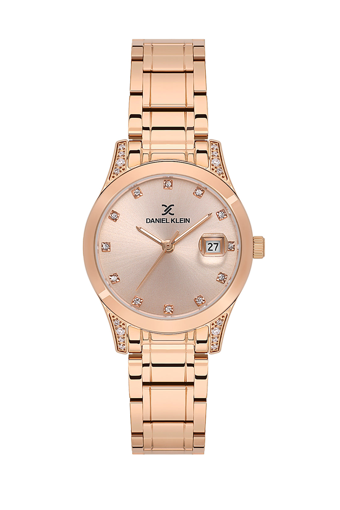 Rose Gold Premium Women Watch with Metallic Strap