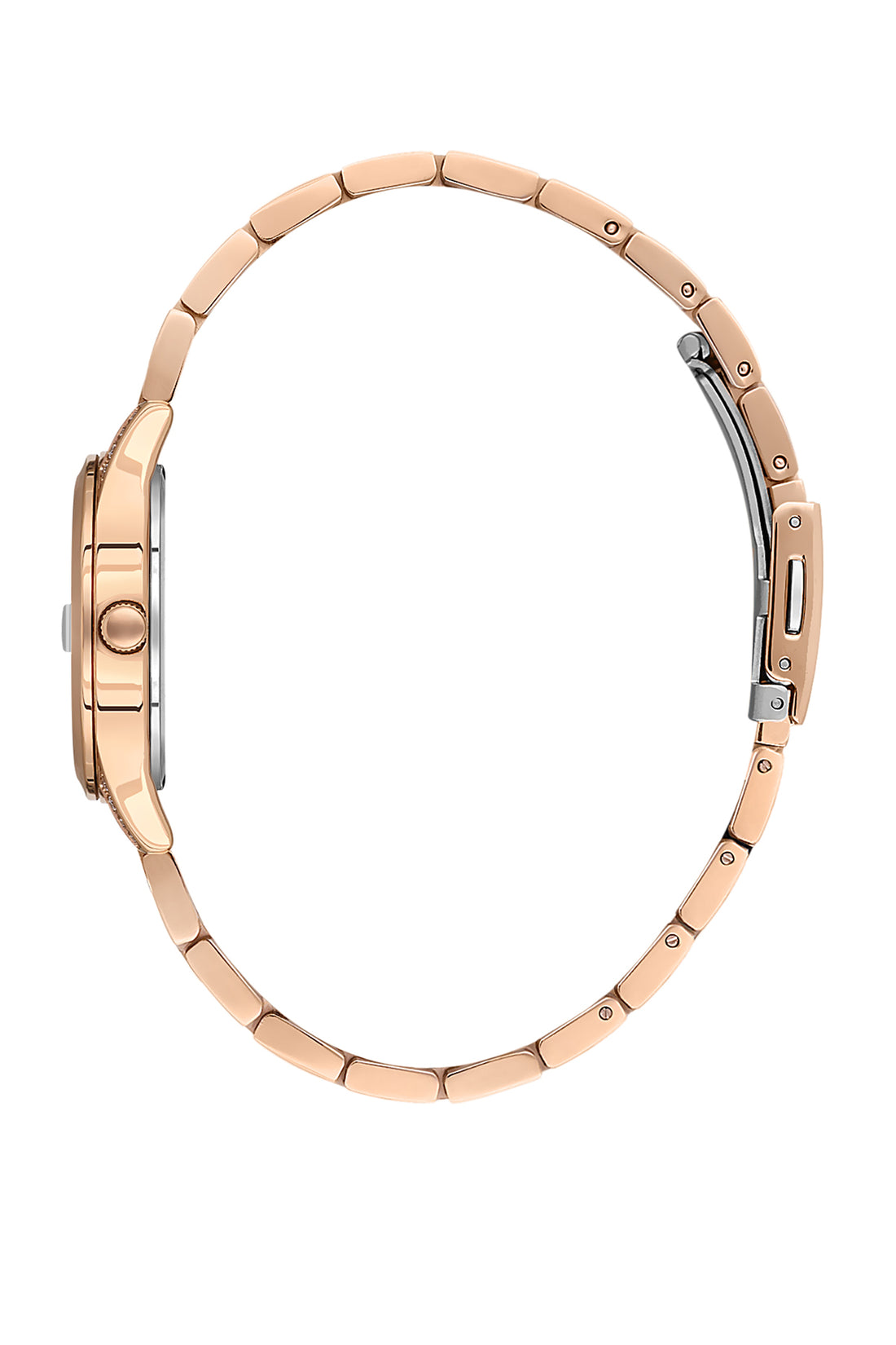 Rose Gold Premium Women Watch with Metallic Strap