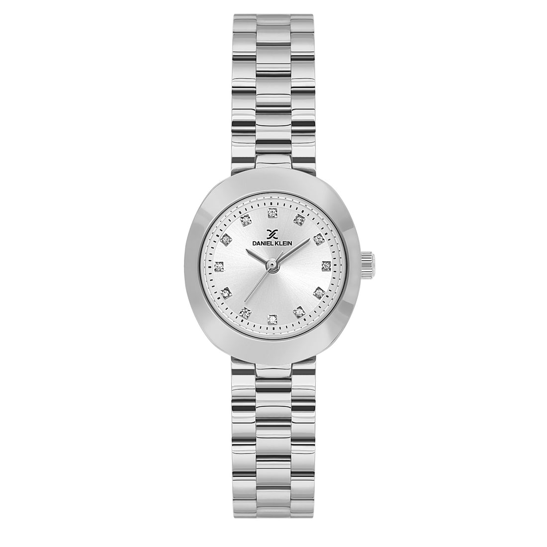 Silver Premium Women Watch with Metallic Strap