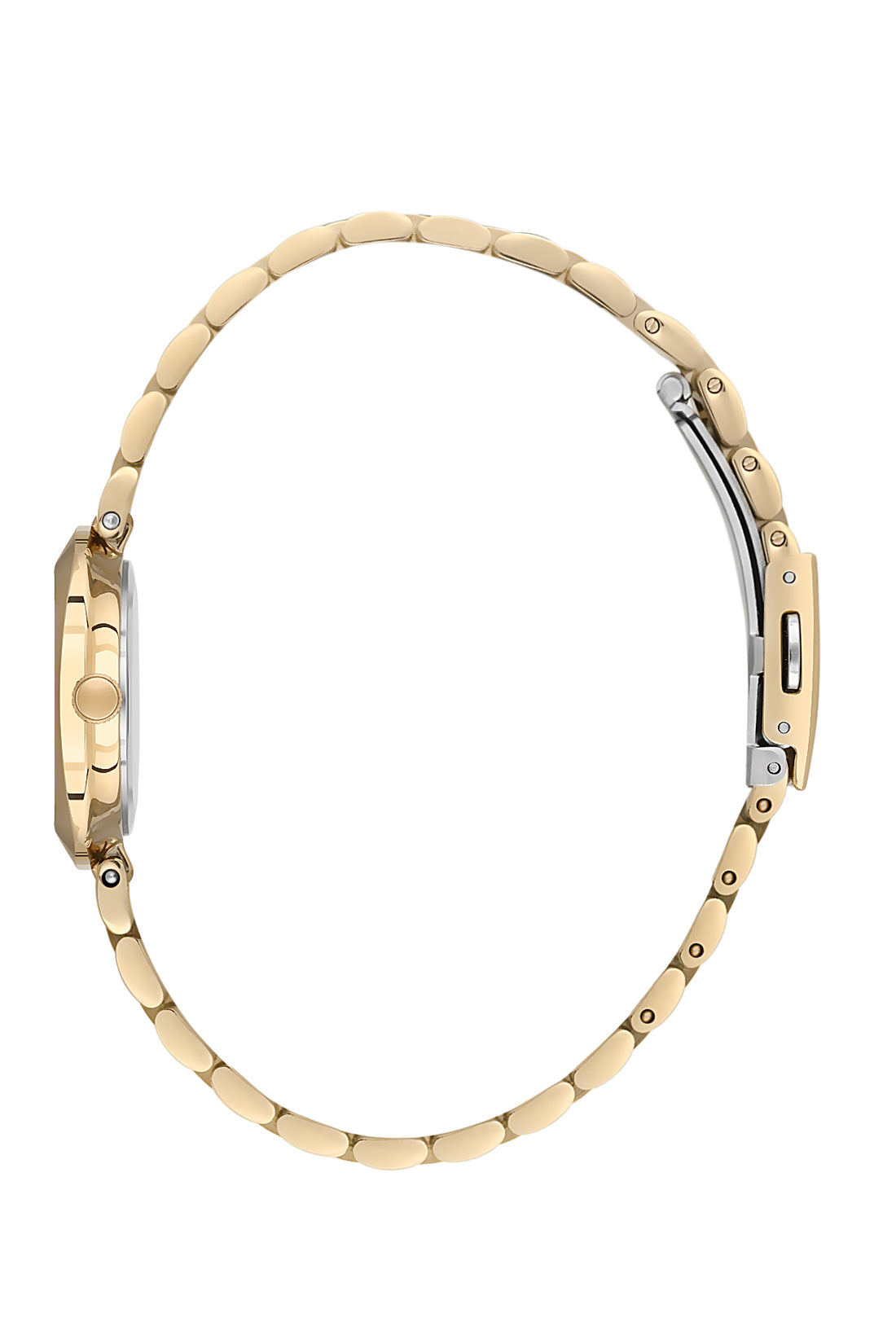 Silver Premium Women Watch with Metallic Strap