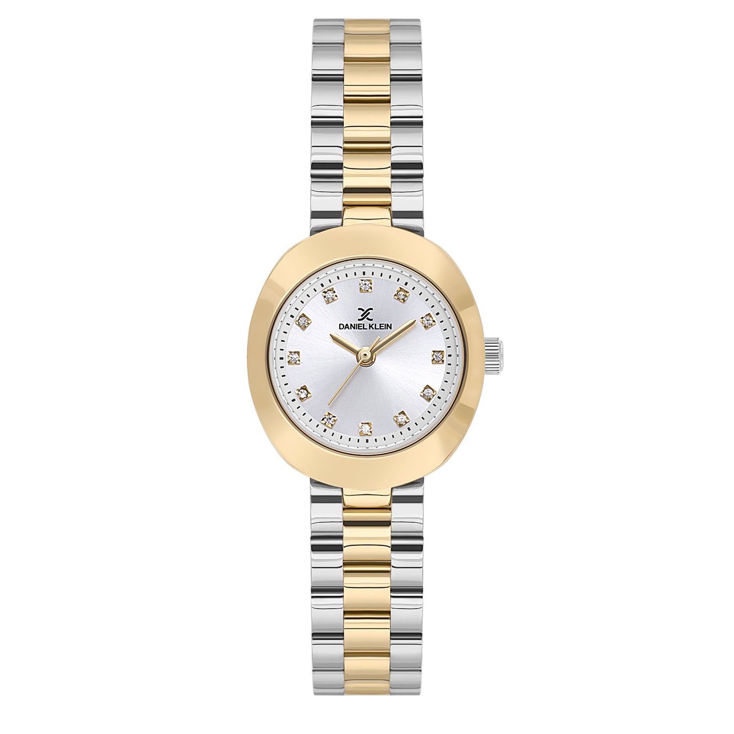 Silver Premium Women Watch with Metallic Strap