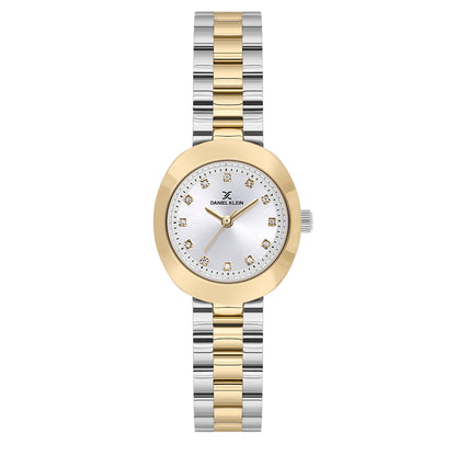 Silver Premium Women Watch with Metallic Strap