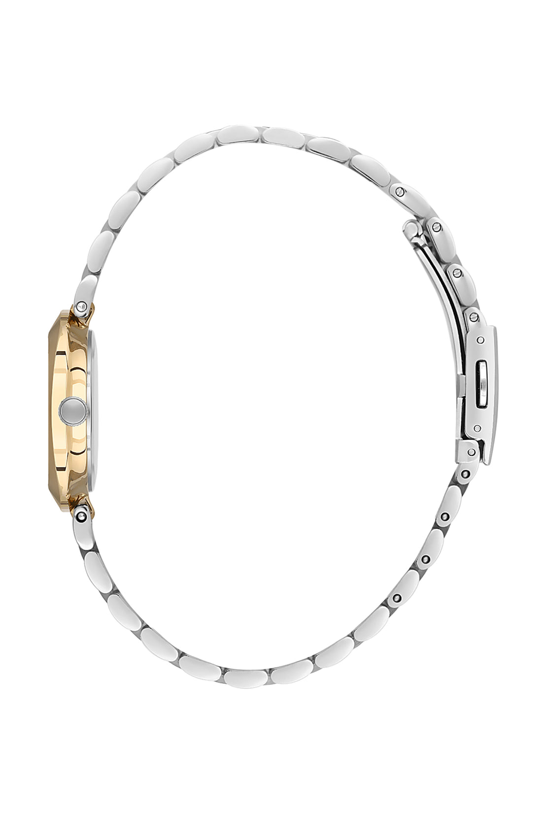 Silver Premium Women Watch with Metallic Strap
