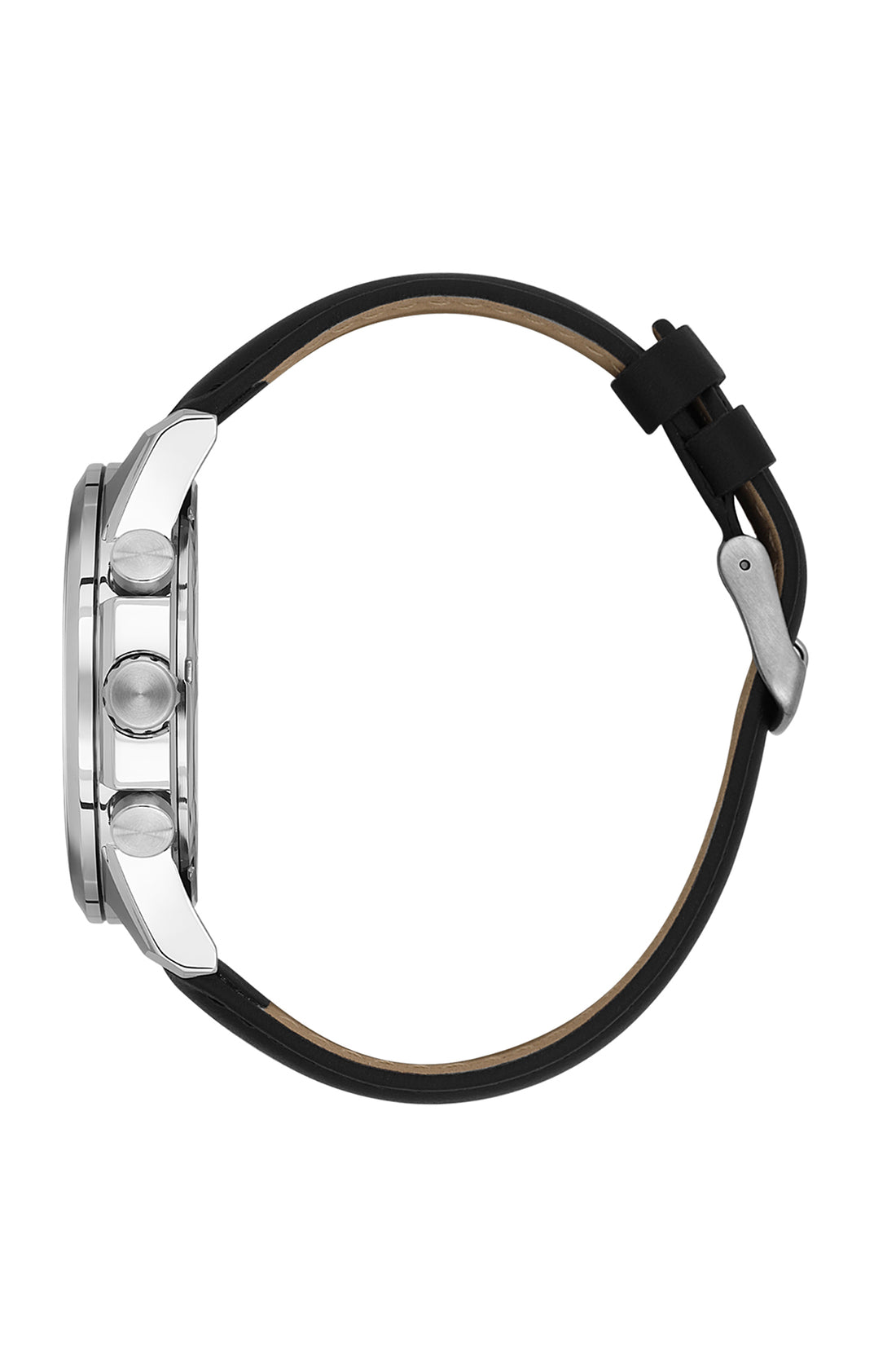 Black Exclusive Men Watch with Leather Strap