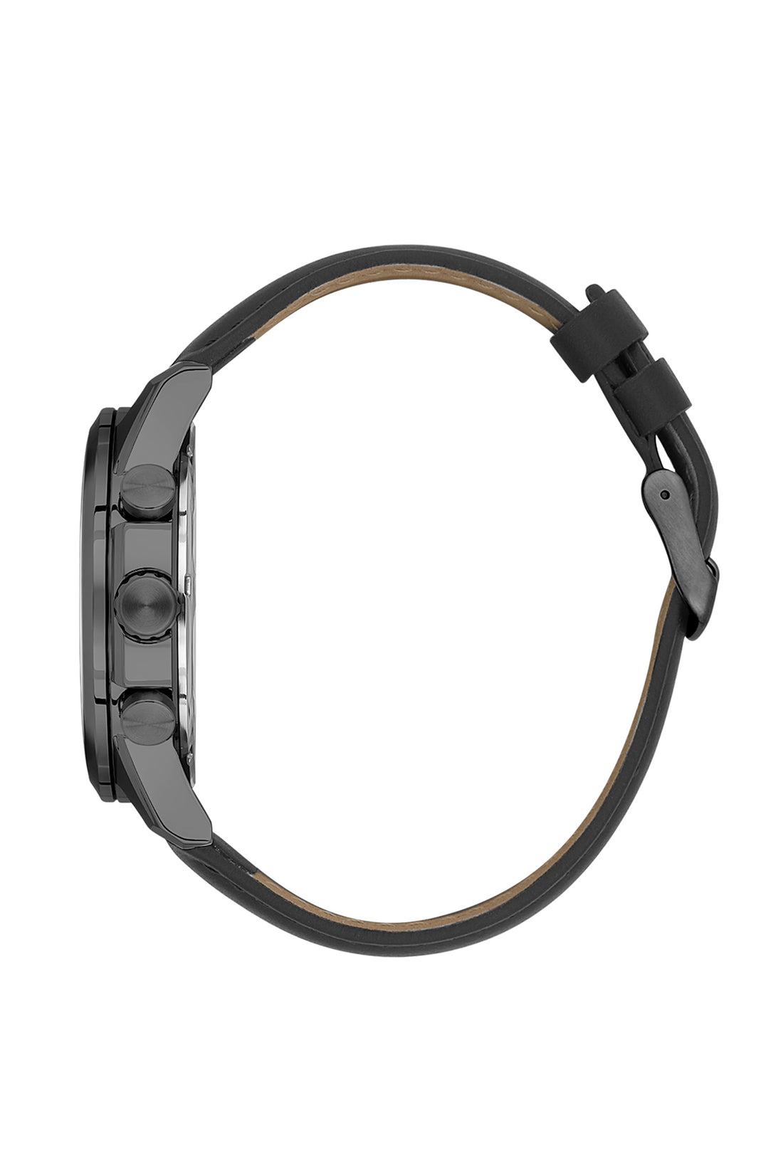 Black Exclusive Men Watch with Leather Strap